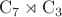 $$\mathrm C_7\rtimes\mathrm C_3$$