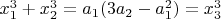 $x_1^3+x_2^3=a_1(3a_2-a_1^2)=x_3^3$