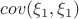 $cov(\xi_1,\xi_1)$