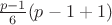 $\frac{p-1}{6}(p-1+1)$