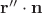 $\mathbf r''\cdot \mathbf n$