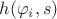 $h(\varphi_i,s)$ $h(\varphi_i,s)$