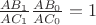$\frac{AB_1}{AC_1}\frac{AB_0}{AC_0}=1$