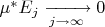 $\mu^*E_j\xrightarrow[j\to\infty]{}0$