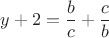 $y+2=\dfrac{b}{c}+\dfrac{c}{b}$