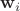 $\mathbf w_i$