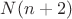 $N(n+2)$