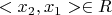 $<x_2,x_1> \in R$