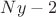 $Ny - 2$