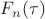 $F_n(\tau)$