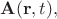 $\mathbf{A}(\mathbf{r},t),$