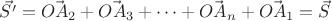 $\vec{S'}= \vec{OA_{2}} + \vec{OA_{3}} + \dots + \vec{OA_{n}} +\vec{OA_{1}} = \vec{S}$