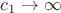$c_1\to\infty$