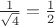 $\frac 1{\sqrt 4}=\frac 1 2$