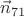$\vec n_{71}$