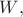$W{,}$ $W{,}$