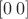 $[0\, 0]$