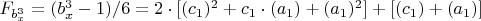$F_{b_x^3}=(b_x^3-1)/6=2\cdot[(c_1)^2+c_1\cdot(a_1)+(a_1)^2]+[(c_1)+(a_1)]$