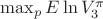 $ \max_p E\ln {V^\pi_3}$