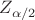 $Z_{\alpha/2}$ $Z_{\alpha/2}$