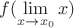 $f(\lim\limits_{x \to x_0}x)$