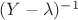 $(Y-\lambda)^{-1}$