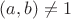 $(a,b)\neq 1$