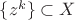 $\{z^k\}\subset X $