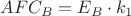 $AFC_B = E_B \cdot k_1$