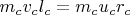 $m_cv_cl_c=m_cu_cr_c$