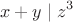 $$x+y \mid z^3$$