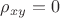$\rho_{xy}=0$