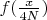 $f(\frac{x}{4N})$