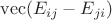 $\operatorname{vec}(E_{ij}-E_{ji})$