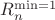 $R_n^{\min=1}$