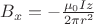 $B_{x}=-\frac{\mu _{0}Iz}{2\pi r^{2}}$