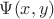 $\Psi(x,y)$