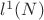 $l^1(N)$