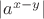 $\left\lvert a^{x-y} \right\rvert$