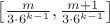 $\left[\frac m{3\cdot 6^{k-1}},\frac{m+1}{3\cdot 6^{k-1}}\right]$