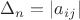 $\Delta _n =\left| {a_{ij} } \right|$