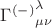${\Gamma^{(-)}}^{\lambda}_{\mu \nu}$