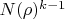 $N(\rho)^{k-1}$