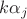 $k\alpha_j$