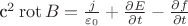 {c^2} \operatorname{rot} B = \frac{j}{{\varepsilon}_0} + \frac{\partial E}{\partial t} - \frac{\partial f}{\partial t}
