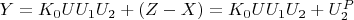 $Y =K_0UU_1U_2 +(Z-X) = K_0UU_1U_2 +U_2^P$