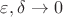 $\varepsilon, \delta \to 0$