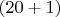 $(20+1)$