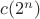 $c(2^n)$