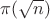 $\pi(\sqrt{n})$
